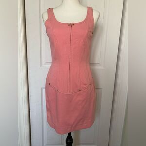 90s Anne Klein Sample Dress Bubble Gum Pink Dress